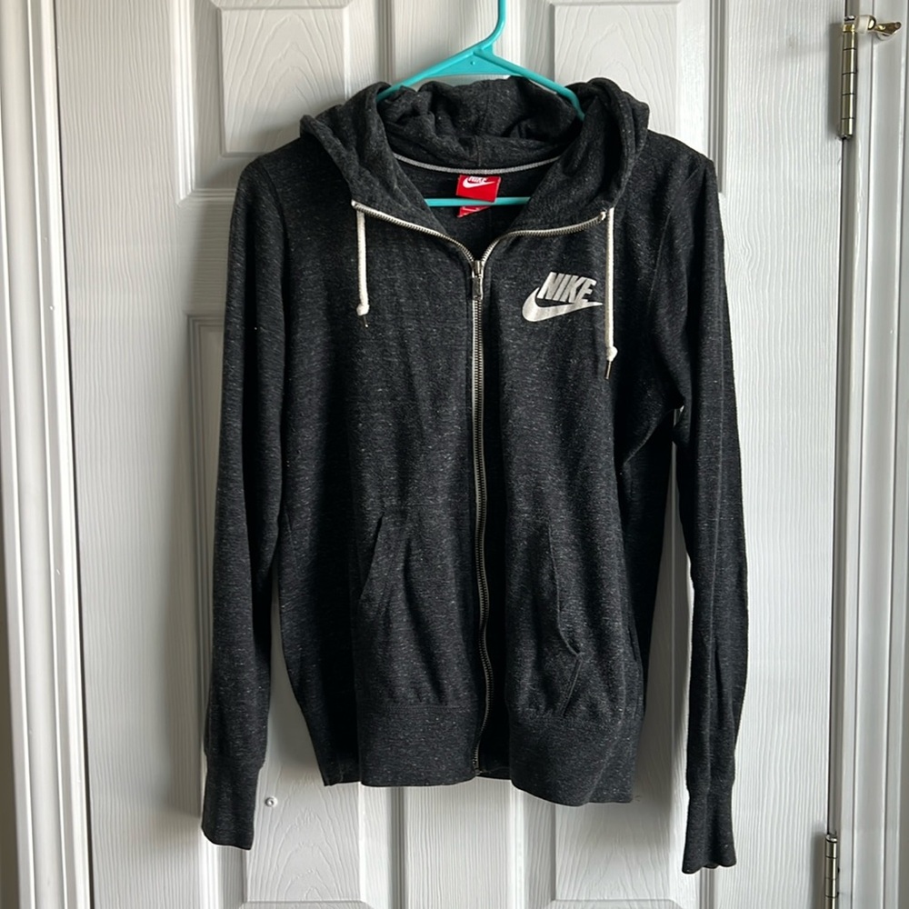 Nike zip up hooded lightweight jacket - Size Medium